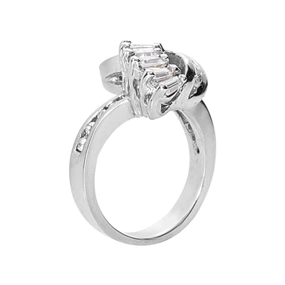 Platinum Ladies Diamond Ring 0.86ct 12.6mm 4 Platinum Ladies Diamond Ring 0.86ct 12.6mm - Image 2