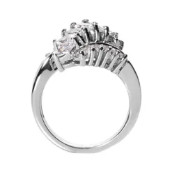 Platinum Ladies Diamond Ring 1.31ct 16.1mm -Outlet Radiant Bijou Store platinum ladies diamond ring 131ct p 32983 back white 20220426