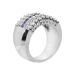 Platinum Ladies Diamond Ring 1.35ct 11.8mm -Outlet Radiant Bijou Store platinum ladies diamond ring 135ct p 32051 back white 20220426