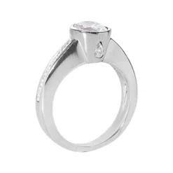 Platinum Ladies Diamond Ring 1.35ct 4.6mm -Outlet Radiant Bijou Store platinum ladies diamond ring 135ct p 32547 back white 20220420 20220426