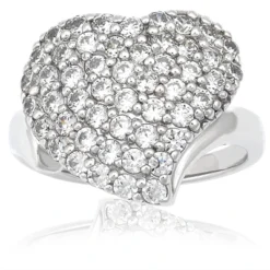 Thin Platinum Ladies Diamond Ring 1.50ct