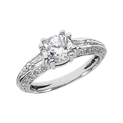 Platinum Ladies Diamond Ring 1.78ct 3 Platinum Ladies Diamond Ring 1.78ct
