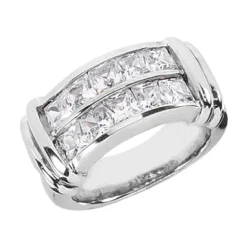 Platinum Ladies Diamond Ring 2.70ct 10.2mm