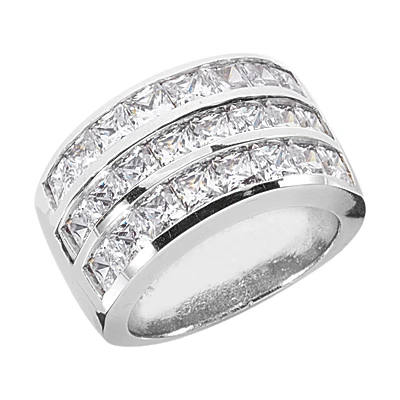 Platinum Ladies Diamond Ring 4.43ct 3 Platinum Ladies Diamond Ring 4.43ct