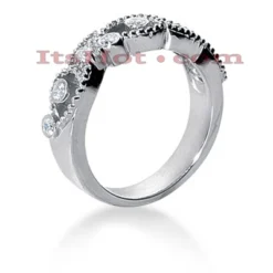 Platinum Round Diamond Ladies Ring 0.16ct -Outlet Radiant Bijou Store platinum round diamond ladies ring 016ct p 32963back