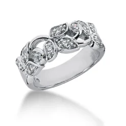 Platinum Round Diamond Ladies Ring 0.33ct