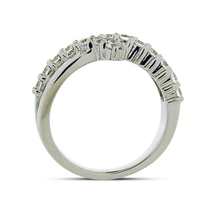 Platinum Round Diamond Ladies Ring 0.75ct 7.8mm 4 Platinum Round Diamond Ladies Ring 0.75ct 7.8mm - Image 2