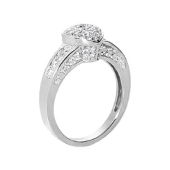 Platinum Round Diamond Ladies Ring 0.81ct 8.9mm -Outlet Radiant Bijou Store platinum round diamond ladies ring 081ct p 32559 back white 20220420 20220426