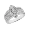 Platinum Round Diamond Ladies Ring 0.82ct 14.7mm -Outlet Radiant Bijou Store platinum round diamond ladies ring 082ct p 32971 white 20220426