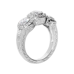 Platinum Round Diamond Ladies Ring 0.84ct 4.2mm 5 Platinum Round Diamond Ladies Ring 0.84ct 4.2mm -Outlet Radiant Bijou Store platinum round diamond ladies ring 084ct p 32901 back white 20220420 20220426