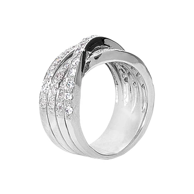 Platinum Round Diamond Ladies Ring 1.15ct 9.9mm 4 Platinum Round Diamond Ladies Ring 1.15ct 9.9mm - Image 2