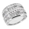 Platinum Round Diamond Ladies Ring 2.12ct 14.6mm