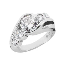 Platinum Round Diamond Ladies Ring 2.80ct