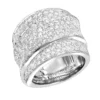 Luxurman Women Platinum Round Diamond Right Hand Ring 3 Carat G/VS -Outlet Radiant Bijou Store platinum round diamond ladies ring 290ct p 32677 wh