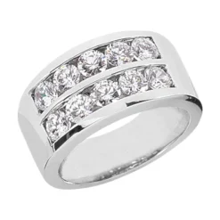 Platinum Round Diamond Ladies Ring 2ct