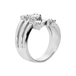 Platinum Round Diamond Right Hand Ladies Ring 0.59ct 22.4mm -Outlet Radiant Bijou Store platinum round diamond right hand ladies ring 059ct p 31452 back white 20220426