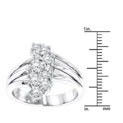 Platinum Round Diamond Right Hand Ladies Ring 0.76ct -Outlet Radiant Bijou Store platinum round diamond right hand ladies ring 076ct p 31480 rulerwh
