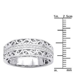 Platinum Women's Diamond Ring 0.22ct -Outlet Radiant Bijou Store platinum womens diamond ring 022ct p 32777 ruler