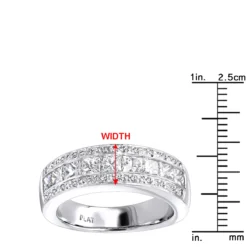 Platinum Women's Diamond Wedding Ring 1.65ct -Outlet Radiant Bijou Store platinum womens diamond wedding ring 165ct p 31166 rulerwh