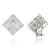 Princess Cut Diamond Earrings 2.50ct 14K White Gold -Outlet Radiant Bijou Store princess cut diamond earrings 250ct 14k gold p 42702 wh