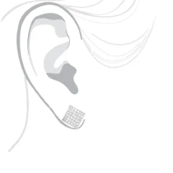 Princess Cut Diamond Stud Earrings 14K White Gold 1.65ct Invisible Setting 12 Princess Cut Diamond Stud Earrings 14K White Gold 1.65ct Invisible Setting -Outlet Radiant Bijou Store princess cut diamond stud earrings 14k 165ct invisible setting bodwh