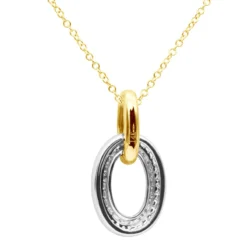 14K White Gold Pave Diamond Oval Pendant Necklace For Women 0.5 Carat -Outlet Radiant Bijou Store real 14k gold pave diamond oval pendant necklace for women 05 carat 803212 backye