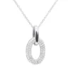 14K White Gold Pave Diamond Oval Pendant Necklace For Women 0.5 Carat -Outlet Radiant Bijou Store real 14k gold pave diamond oval pendant necklace for women 05 carat 803212 wh