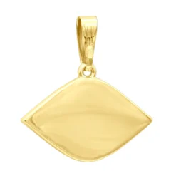 14K Yellow Gold White Black Diamond & Sapphire Evil Eye Pendant Enamel Charm -Outlet Radiant Bijou Store real 14k gold white black diamond sapphire evil eye pendant enamel charm 018020 backye