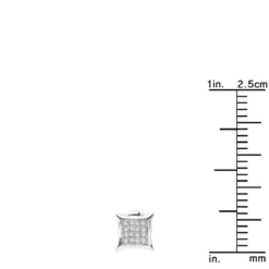 Real Diamond Earrings 10K White Gold Round Diamond Studs .1ct 17 Real Diamond Earrings 10K White Gold Round Diamond Studs .1ct -Outlet Radiant Bijou Store real diamond earrings 10k gold round diamond studs 18ct rulerwh