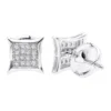 Real Diamond Earrings 10K White Gold Round Diamond Studs .1ct -Outlet Radiant Bijou Store real diamond earrings 10k gold round diamond studs 18ct wh