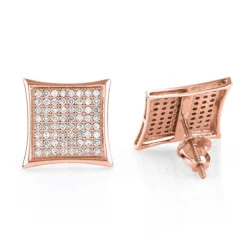 Real Diamond Earrings 10K White Gold Round Diamond Earrings 0.52ct -Outlet Radiant Bijou Store real diamond earrings 10k round diamond earrings 052ct p 6889 ro