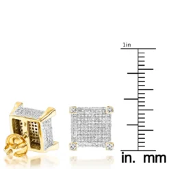 14K Yellow Gold Diamond Stud Earrings 0.85ct 13 14K Yellow Gold Diamond Stud Earrings 0.85ct -Outlet Radiant Bijou Store real diamond earrings 14k diamond stud earrings 115 p 6905 rulerye