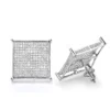 10K White Gold Hip Hop Diamond Earrings 1.13ct -Outlet Radiant Bijou Store real hip hop jewelry diamond earrings 10k 113ct p 41210 wh