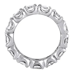 Round Diamond Eternity Band 2.7 Carats 14K White Gold Diamond Wedding Ring -Outlet Radiant Bijou Store round diamond eternity band 27 carats 14k gold diamond wedding ring 000831 backwh