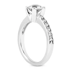 Round Diamond Platinum Engagement Ring 1.25ct -Outlet Radiant Bijou Store round diamond platinum engagement ring 125ct p 29950 back white 20220426