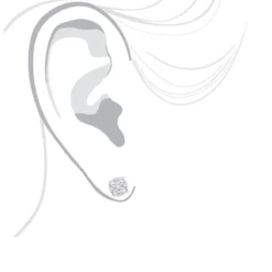 Round Diamond Stud Earrings 1.20ct 14K White Gold -Outlet Radiant Bijou Store round diamond stud earrings 140ct 14k gold bodwh