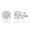 Round Diamond Stud Earrings 1.20ct 14K White Gold