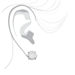 Round Diamond Stud Earrings 14K Rose Gold 0.76ct Pave Cluster Design 14 Round Diamond Stud Earrings 14K Rose Gold 0.76ct Pave Cluster Design -Outlet Radiant Bijou Store round diamond stud earrings 14k gold 076ct pave cluster design 3