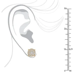 Round Diamond Stud Earrings 14K Rose Gold 0.76ct Pave Cluster Design 20 Round Diamond Stud Earrings 14K Rose Gold 0.76ct Pave Cluster Design -Outlet Radiant Bijou Store round diamond stud earrings 14k gold 076ct pave cluster design bodye