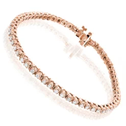 Round Diamond Tennis Bracelet 10K White Gold Yellow Gold Rose Gold 1.5ct 10 Round Diamond Tennis Bracelet 10K White Gold Yellow Gold Rose Gold 1.5ct -Outlet Radiant Bijou Store round diamond tennis bracelet in white gold yellow gold rose gold 15ct 10k ro