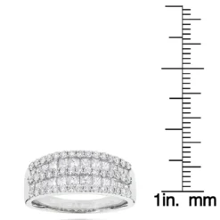 Round Princess Cut Diamond Ring 1.87ct 14K White Gold -Outlet Radiant Bijou Store round princess cut diamond ring 187ct 14k p 43593 rulerwh