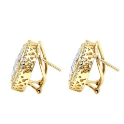 Round Princess Cut Diamond Stud Earrings 2.82ct 14K White Gold -Outlet Radiant Bijou Store round princess cut diamond stud earrings 282ct 14k p 46005 backye