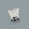 Single Butterfly Earring With Diamonds 0.23ct 10K White Gold 1 Single Butterfly Earring With Diamonds 0.23ct 10K White Gold -Outlet Radiant Bijou Store single butterfly earring with diamonds 023ct 10k gold 1