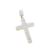 Small 14K Yellow Gold Diamond Cross Pendant Necklace 0.40ct -Outlet Radiant Bijou Store small 14k gold diamond cross pendant necklace 040ct p 22329 ye