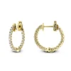 Small 14K Yellow Gold Inside Out Diamond Hoop Earrings 0.9ct -Outlet Radiant Bijou Store small 14k gold inside out diamond hoop earrings 110ct p 6259 ye