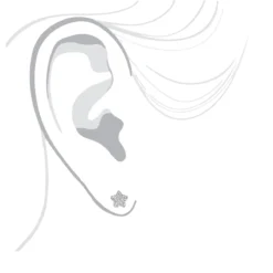 Small Diamond Star Earrings Studs 0.11ct 14K White Gold -Outlet Radiant Bijou Store small diamond star earrings studs 014ct 14k p 42964 bodwh