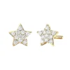 Small Diamond Star Earrings Studs 14K Yellow Gold 0.1ct -Outlet Radiant Bijou Store small diamond star earrings studs 14k gold 01ct 000889 yellow 20220217