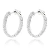Small Inside Out Diamond Hoop Earrings 1.16ct 14K White Gold 1 Small Inside Out Diamond Hoop Earrings 1.16ct 14K White Gold -Outlet Radiant Bijou Store small hoop diamond earrings 116ct 14k wh