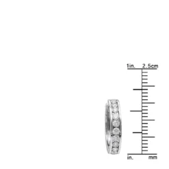 Small Hoops: 14K White Gold Diamond Hoop Earrings 1/2in 0.91ct 11 Small Hoops: 14K White Gold Diamond Hoop Earrings 1/2in 0.91ct -Outlet Radiant Bijou Store small hoops 14k diamond hoop earrings 091ct p 40621 rulerwh
