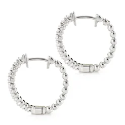 Small Hoops 14K White Gold Round Diamond Hoop Earrings 0.53 12 Small Hoops 14K White Gold Round Diamond Hoop Earrings 0.53 -Outlet Radiant Bijou Store small hoops 14k gold round diamond hoop earrings 053 p 6909 backwh